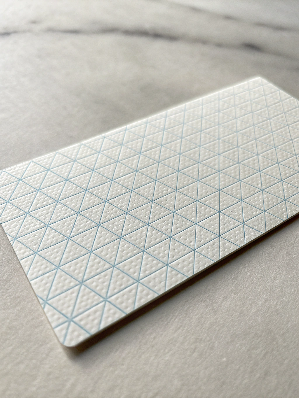 Elegant business card with embossed details