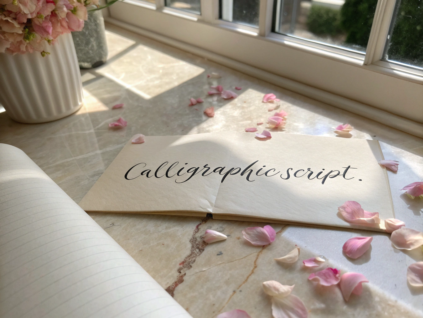 Vintage greeting card with floral design